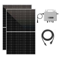 Kit Autoconsumo Fotovoltaico con Placas Solares Balcón Enchufables 960W y Microinversor Ecoflow 800W