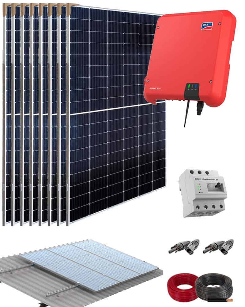 Kit Autoconsumo Directo 3000W 15000Whdia SMA