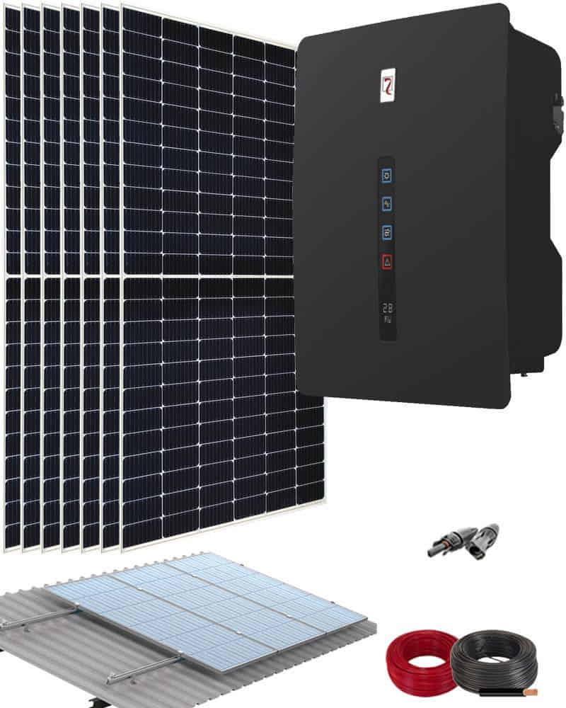 Kit Solar Fotovoltaica Autoconsumo Riello RS 3000W 15000Whdia