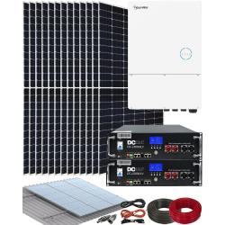 Kit Solar Híbrido 8kW Hoymiles con Baterías Litio 10kWh DC