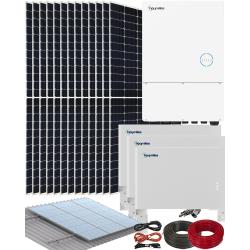 Kit Solar Híbrido 8kW Hoymiles con Baterías Litio 15kWh
