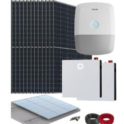 Kit Solar Híbrido Hoymiles 6kW Trifásico con Batería de Litio Dynes 10,24kWh
