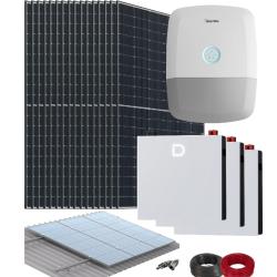 Kit Solar Híbrido Hoymiles 8kW Trifásico con Baterías de Litio Dyness 10,24kWh