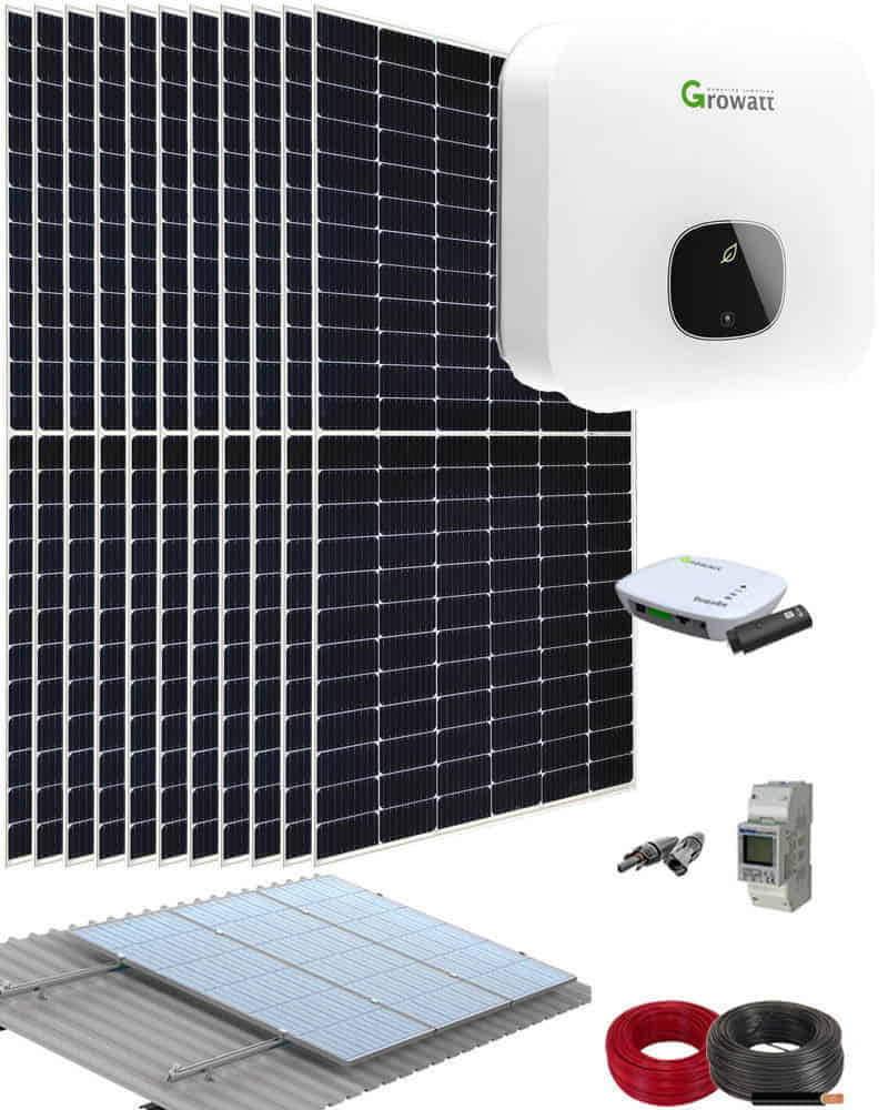 Kit Autoconsumo Fotovoltaico 4200W 8300kWhaño Growatt