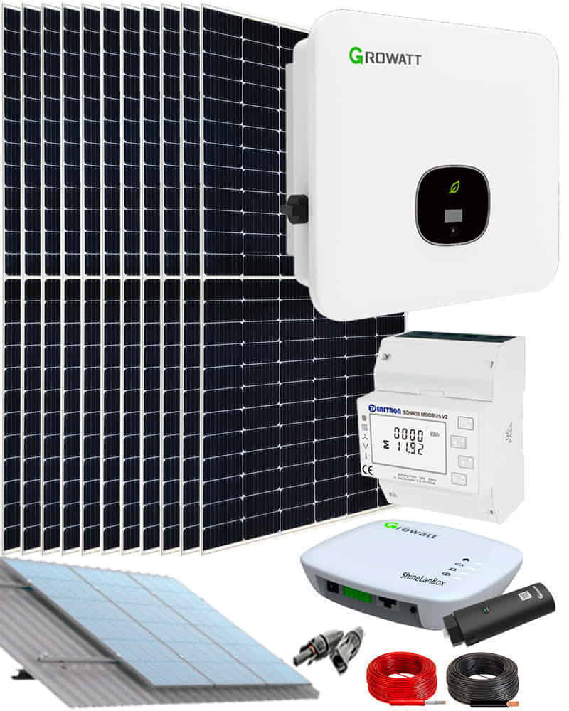 Kit Autoconsumo Trifásico Growatt 15000W 77Whdía