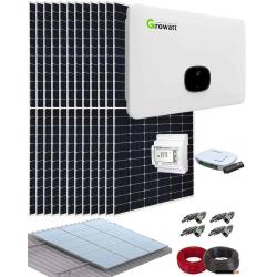 Kit Autoconsumo Fotovoltaico Industrial 36kW 182kWhdía Growatt Trifásico