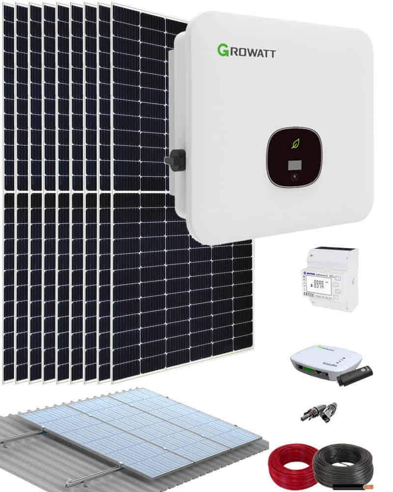 Kit Autoconsumo Trifásico 4000W 20000Whdia Growatt