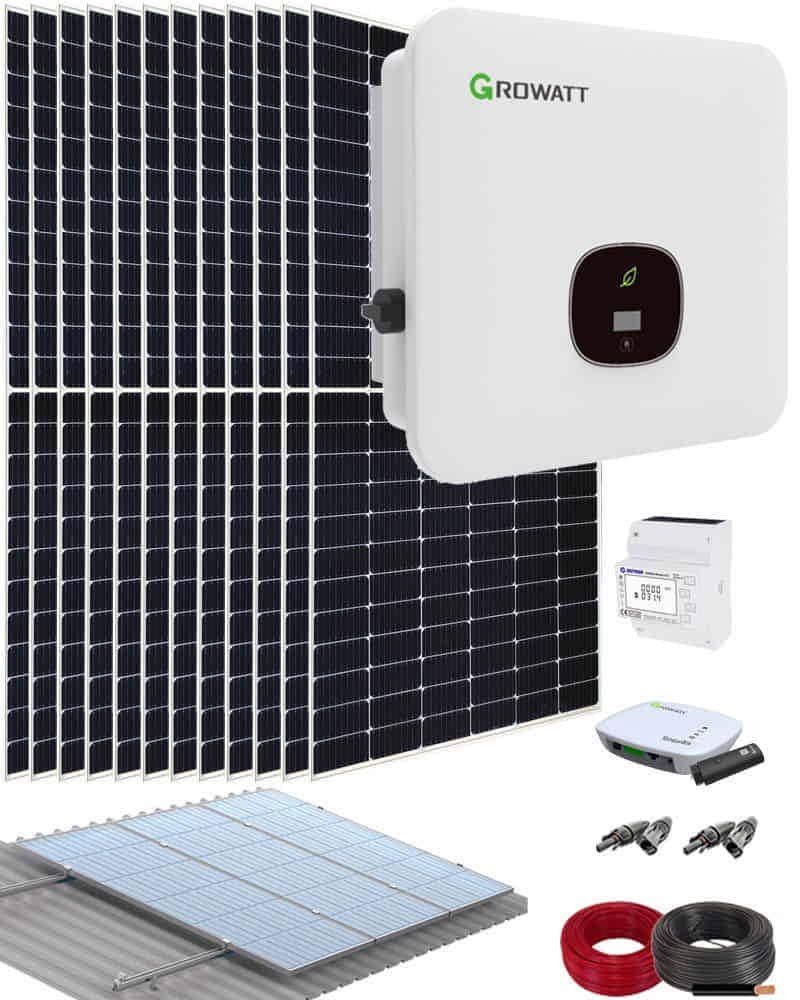 Kit Autoconsumo Trifásico 6000W 30000Whdia Growatt