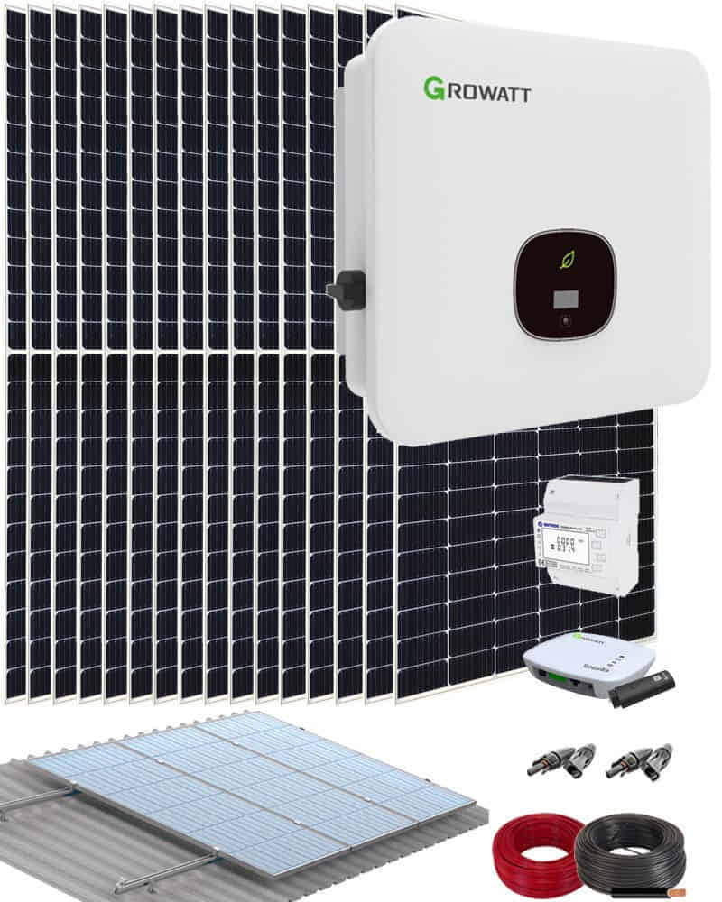 Kit Autoconsumo Trifásico 7000W 36000Whdia Growatt