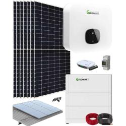 Kit Fotovoltaico para Instalación de Placas Solares con Baterías 3000W 16kWhdia Growatt