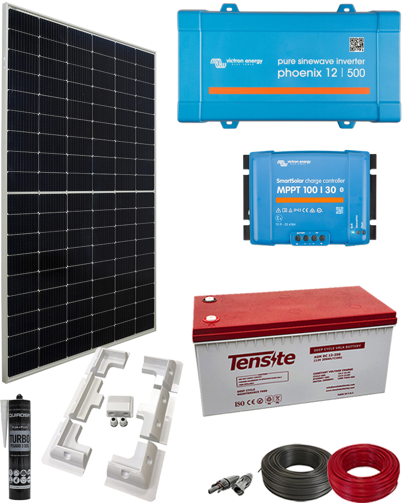 Kit Solar Camper 500W 12V 2000Whdia