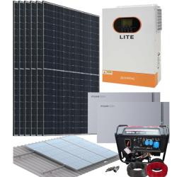 Kit Solar Aislada con Generador 5000W 48V