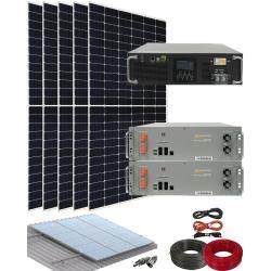Kit Solar Aislada para Instalar Placas Solares 5500W con Baterías Litio Suntaic 5kWh