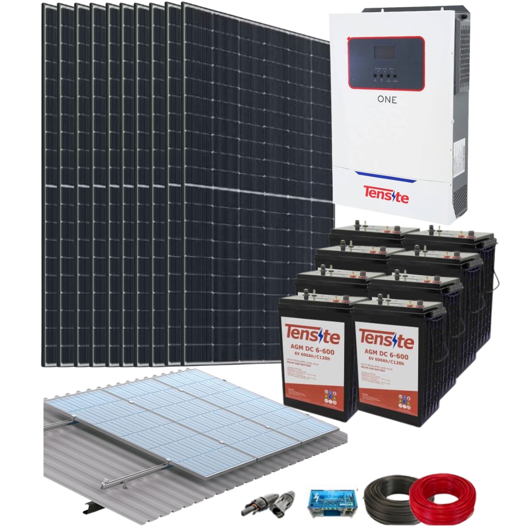 Kit Solar Vivienda Unifamiliar 5000W 48V 20000Wh-dia