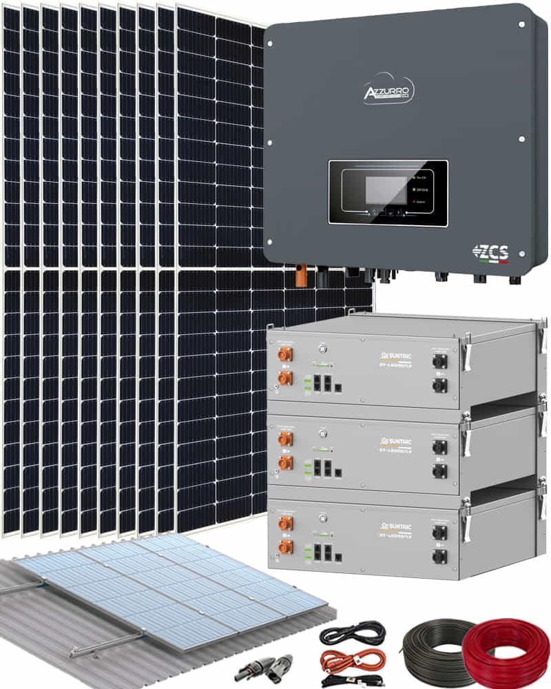 Kit Instalación de Placas Solares con 3 Baterías Suntaic 5kWh