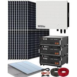 Kit Instalación Placas Solares en Casa con 3 Baterías de litio