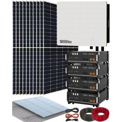 Kit Fotovoltaico Autoconsumo Solar con 4 Baterías Litio