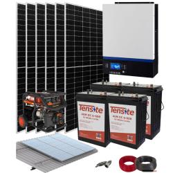 Kit Solar Aislada 3000W 24V 9600Whdia