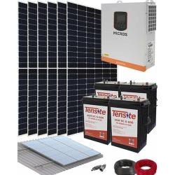 Kit Solar para Casa de Campo Aislada 3500W 24V 5000kWhaño