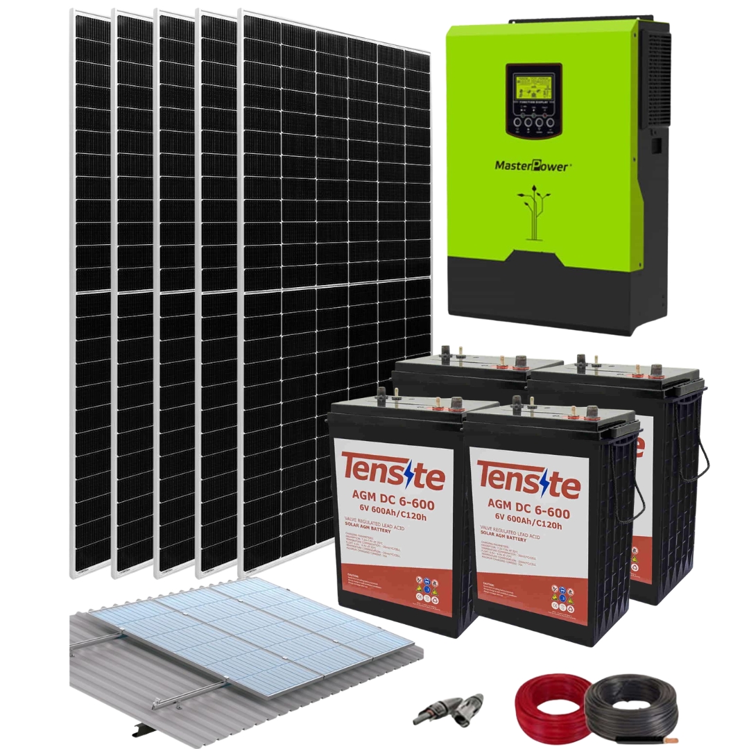 Kit Solar Fotovoltaico 3500W 24V 8000Whdia