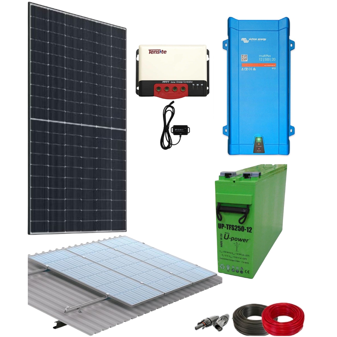 Kit Solar Aislada para autoabastecimiento 400W 12V