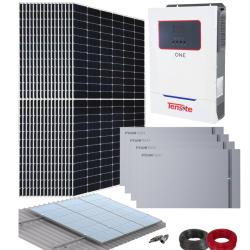 Kit Solar Vivienda Aislada 5500W 48V con Batería de Litio para uso habitual