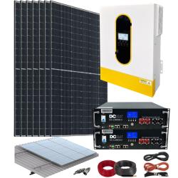 Kit Solar para Casa de Campo 5500W 48V con Batería de Litio