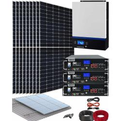 Kit Solar para Casa de Campo Voltronic 11000W 48V con Batería de Litio DC Solar 15kWh