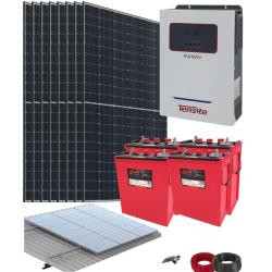 Kit Solar Vivienda Permanente 24V 3600W 20kWh/dia