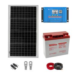 Kit Solar Portátil 30W con Batería para 4 Bombillas