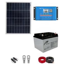 Kit Panel Solar 50W con Batería sin Instalación