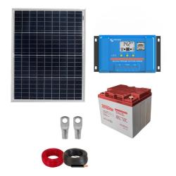 Kit Placa Solar 50W para Camping con Batería