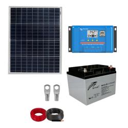 Kit Placa Solar 50W para Camping con Batería