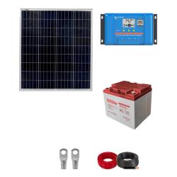 Kit Solar 75W con Batería para Iluminación