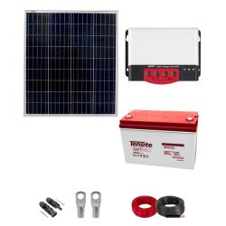 Kit Panel Solar 100W para Camping con Batería