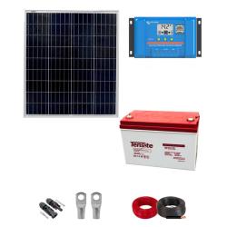 Kit Panel Solar 75W para Camping con Batería