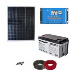 Kit Solar 100W 12V Autoinstalable con Batería