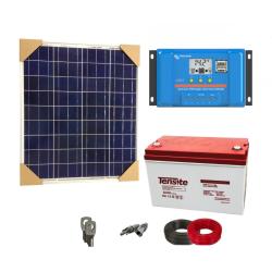 Kit Solar 75W 12V Autoinstalable con Batería