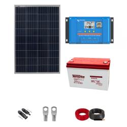 Kit Solar con Batería 100W