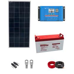 Kit Panel Solar Autoinstalable 160W con Batería para Iluminación