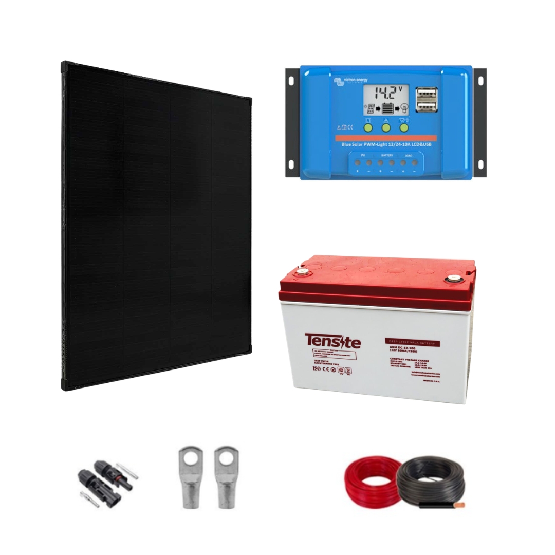 Kit Solar Autoinstalable con Batería 200W