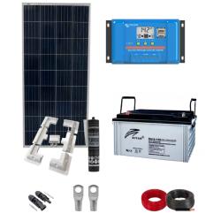Kit Instalación Placa Solar Camper 160W con batería