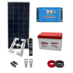 Kit Placa Solar Autocaravana 160W con batería