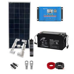 Kit Placa Solar Autocaravana 200W con batería DC Solar