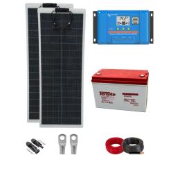 Kit con Paneles Solares Autoinstalables 200W y Batería