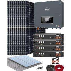 Kit Instalación Placas Solares 6000W Azzurro con Baterías de Litio TAB 9,6kWh