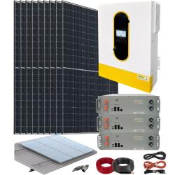Kit Solar Aislada 6200W 48V con Baterías de Litio Suntaic 15kWh
