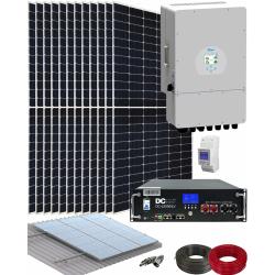 Kit Híbrido para Instalación Paneles Solares para Casa con Inversor Deye 6000W