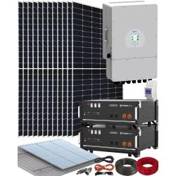 Kit Híbrido para Instalación Placas Solares para Casa con Inversor Deye 6000W