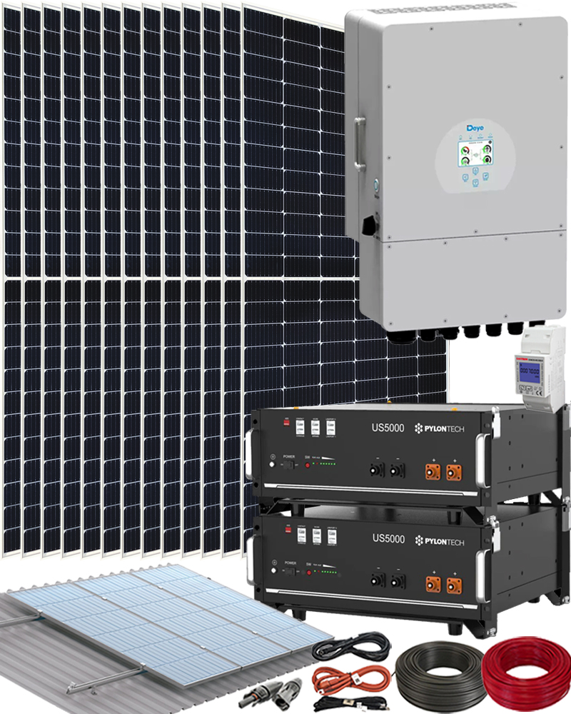 Kit para Poner Placas Solares en Casa con Inversor Deye 8000W